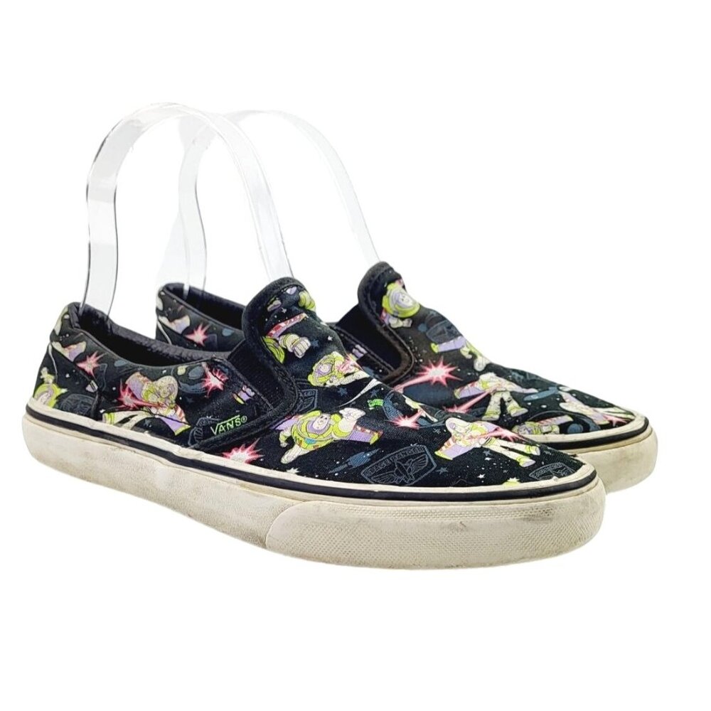 Buzz Light Year Vans Asher Slip-On Kids Sneaker - Size 4